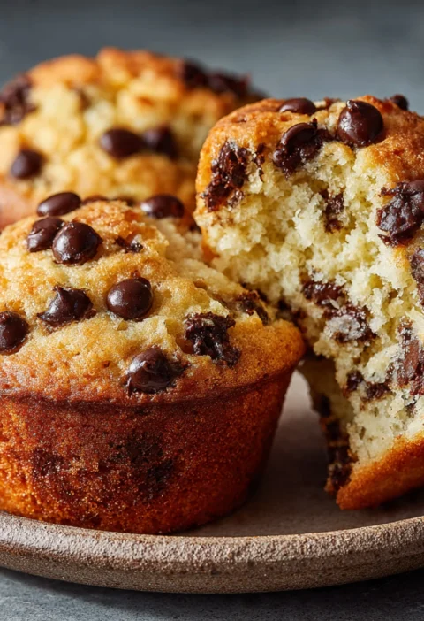 Stuffed Pancake Muffins Chocolate Chips Fluffy Syrupfilled Mealprep