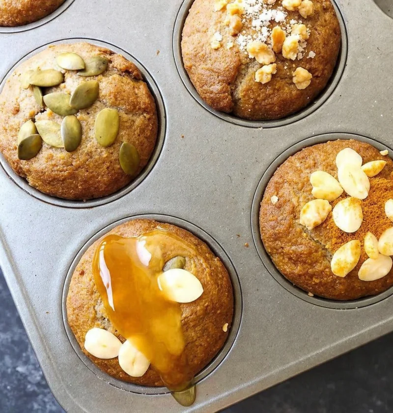 Wholegrain Banana Yogurt Muffins