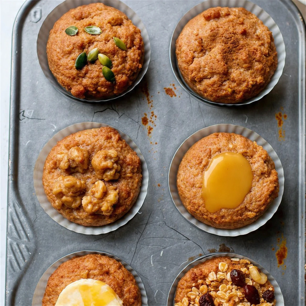 Wholegrain Banana Yogurt Muffins