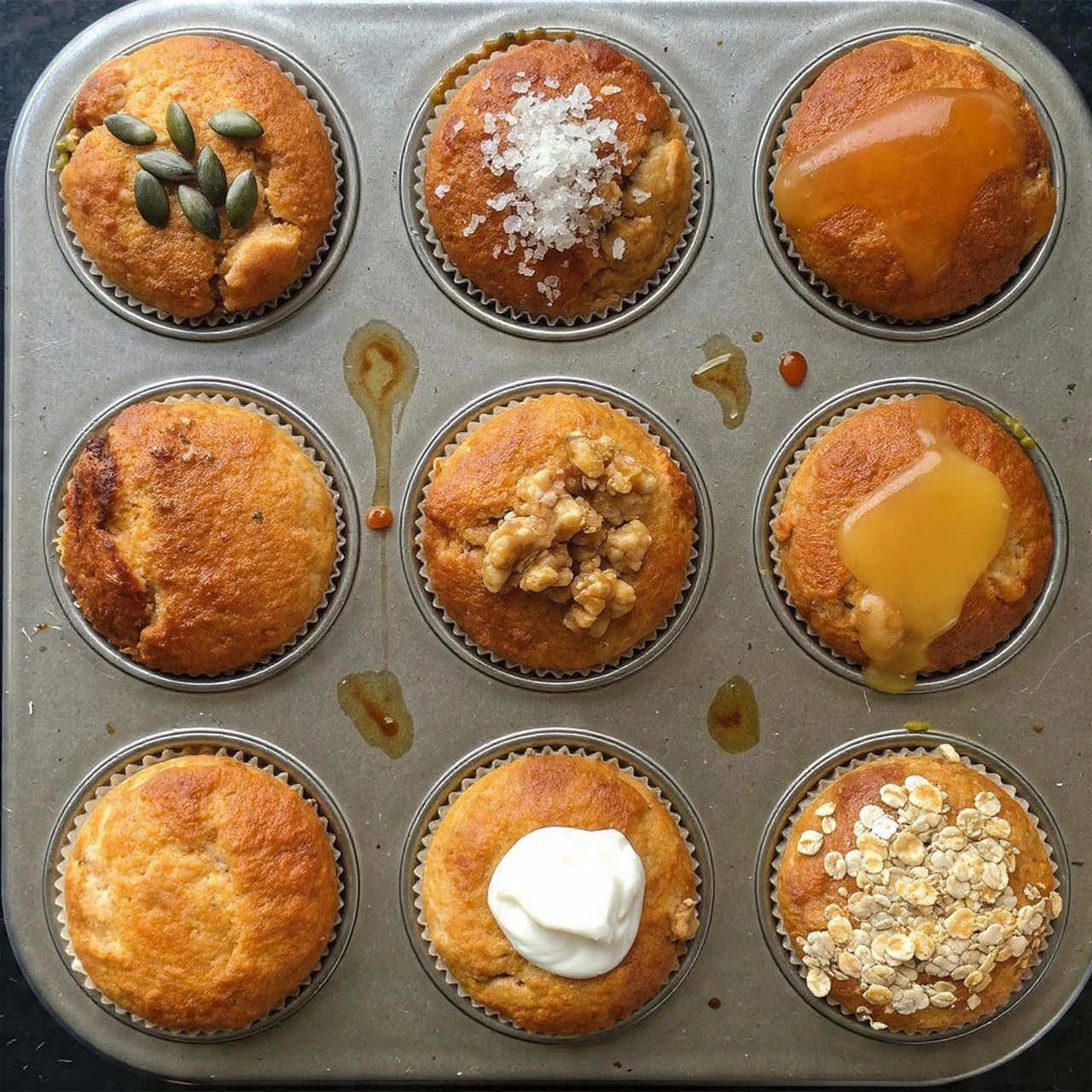 Wholegrain Banana Yogurt Muffins