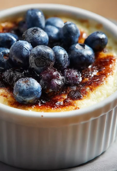Baked Blueberry Cottage Cheese Bowl