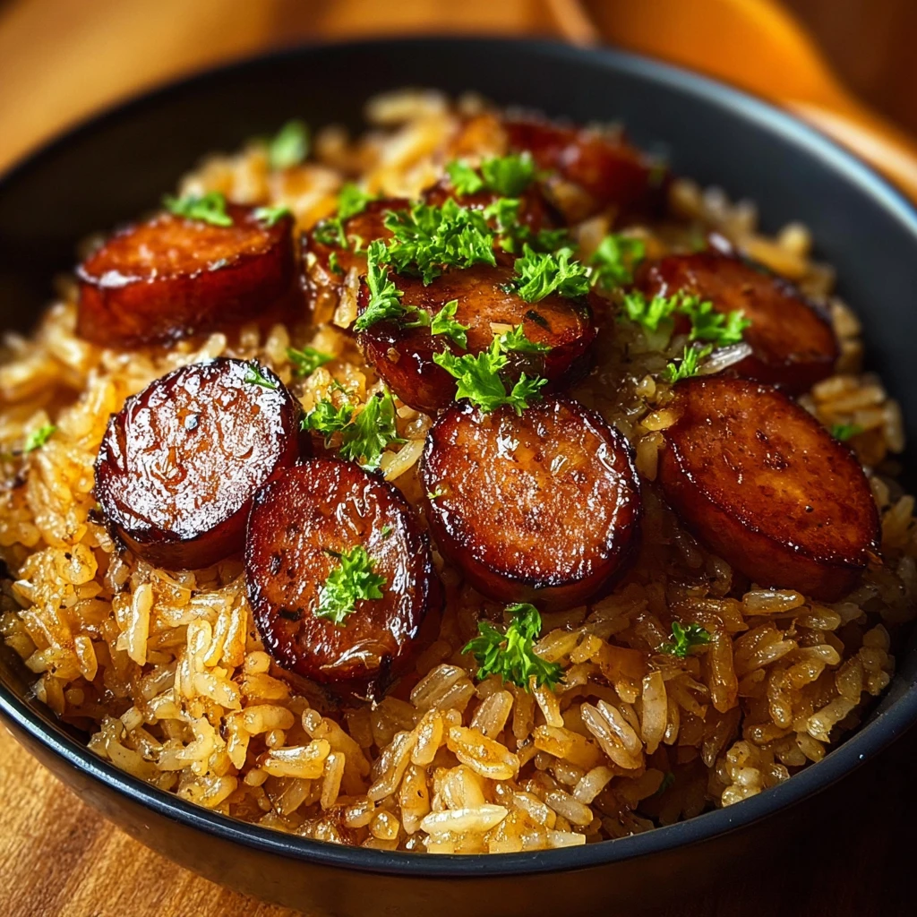 Cajun Honey Garlic Sausage Rice Recipe