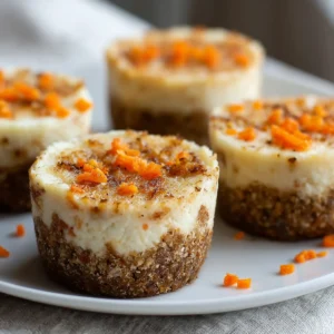 Carrot Cottage Cheesecake Cups
