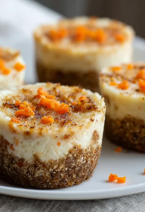 Carrot Cottage Cheesecake Cups