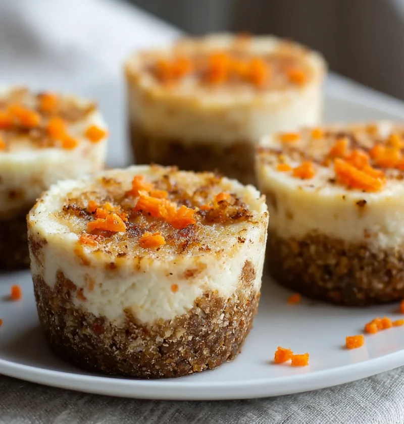 Carrot Cottage Cheesecake Cups