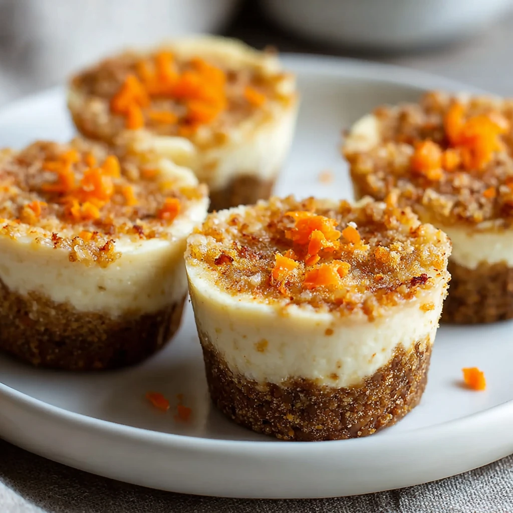 Carrot Cottage Cheesecake Cups