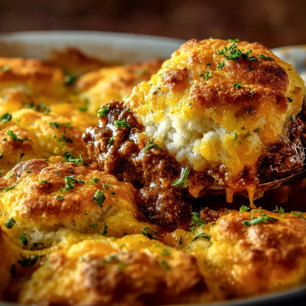 Cheddar Bay Beef Cobbler
