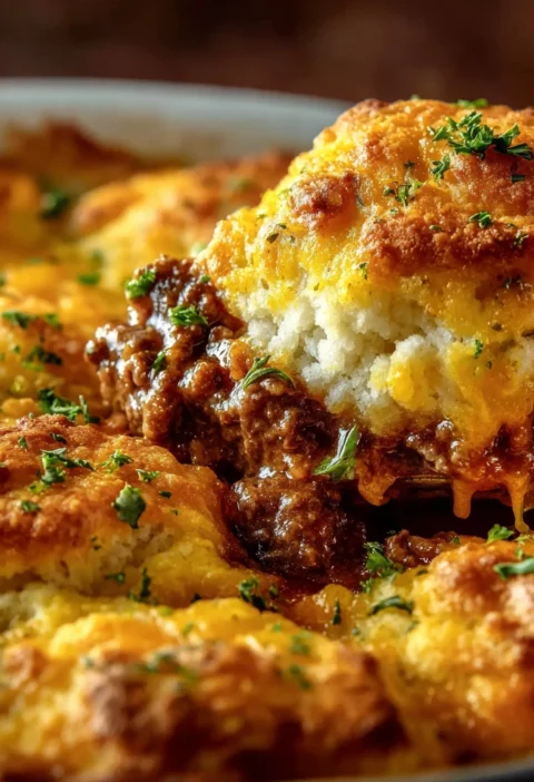 Cheddar Bay Beef Cobbler