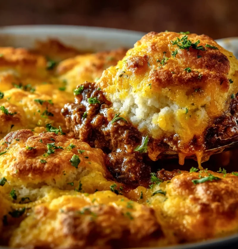 Cheddar Bay Beef Cobbler