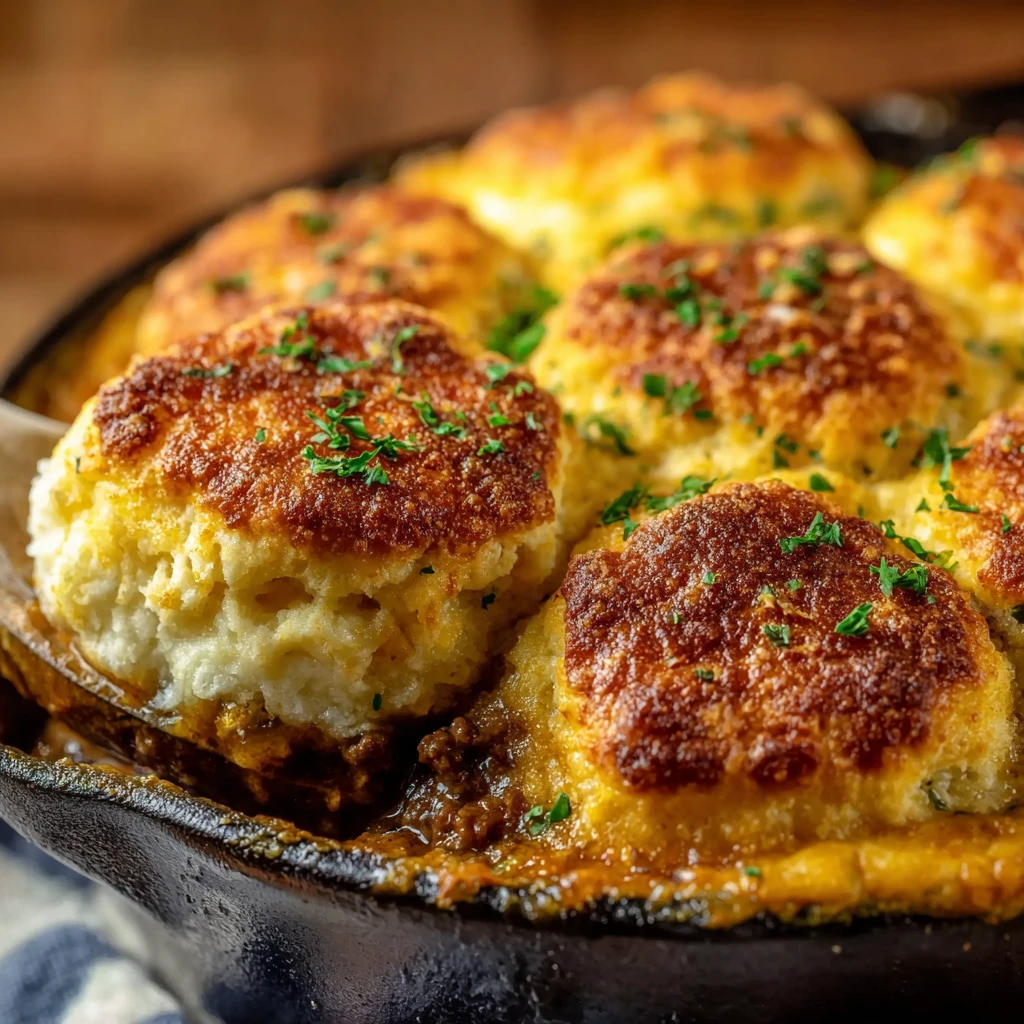 Cheddar Bay Beef Cobbler