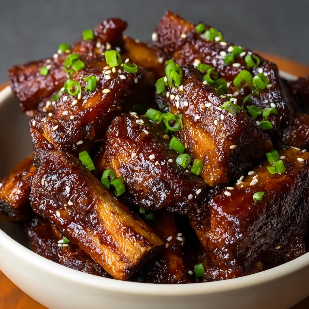 Chinese Red-braised Spare Ribs that Melt in Your Mouth