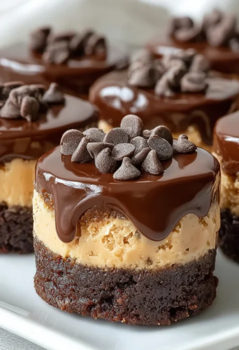 Chocolate Chip Cookie Dough Brownie Bites