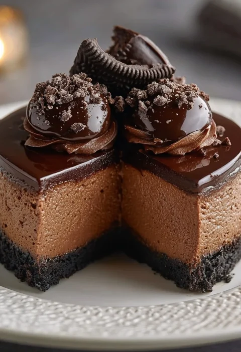 Chocolate Fudge Truffle Cheesecake