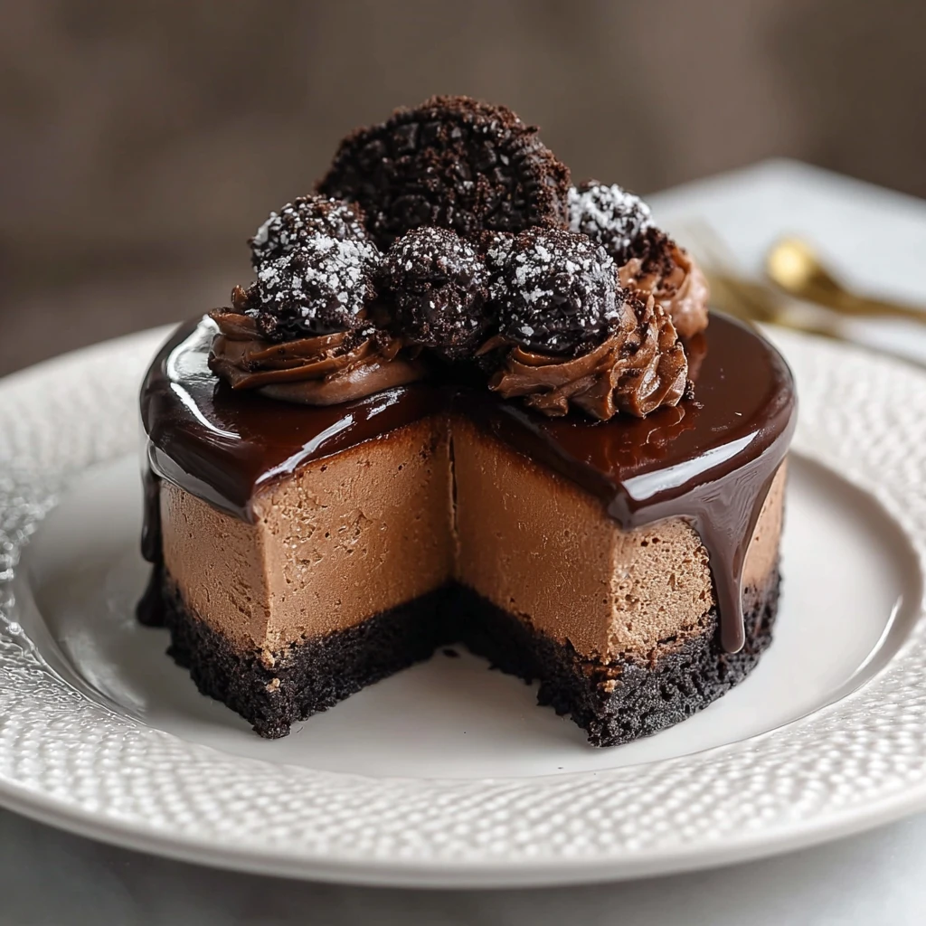 Chocolate Fudge Truffle Cheesecake