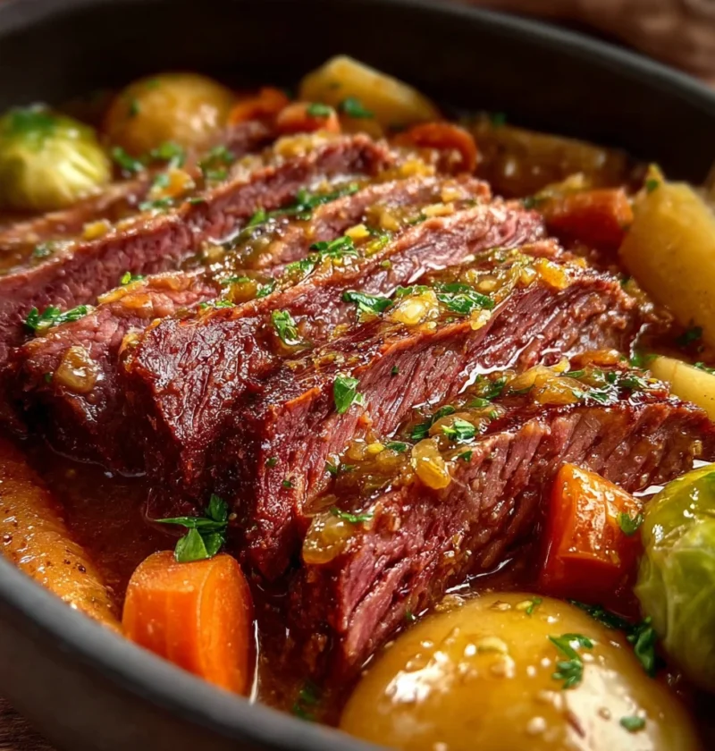 Cozy Slow Cooker Corned Beef Cabbage Guinness Recipe