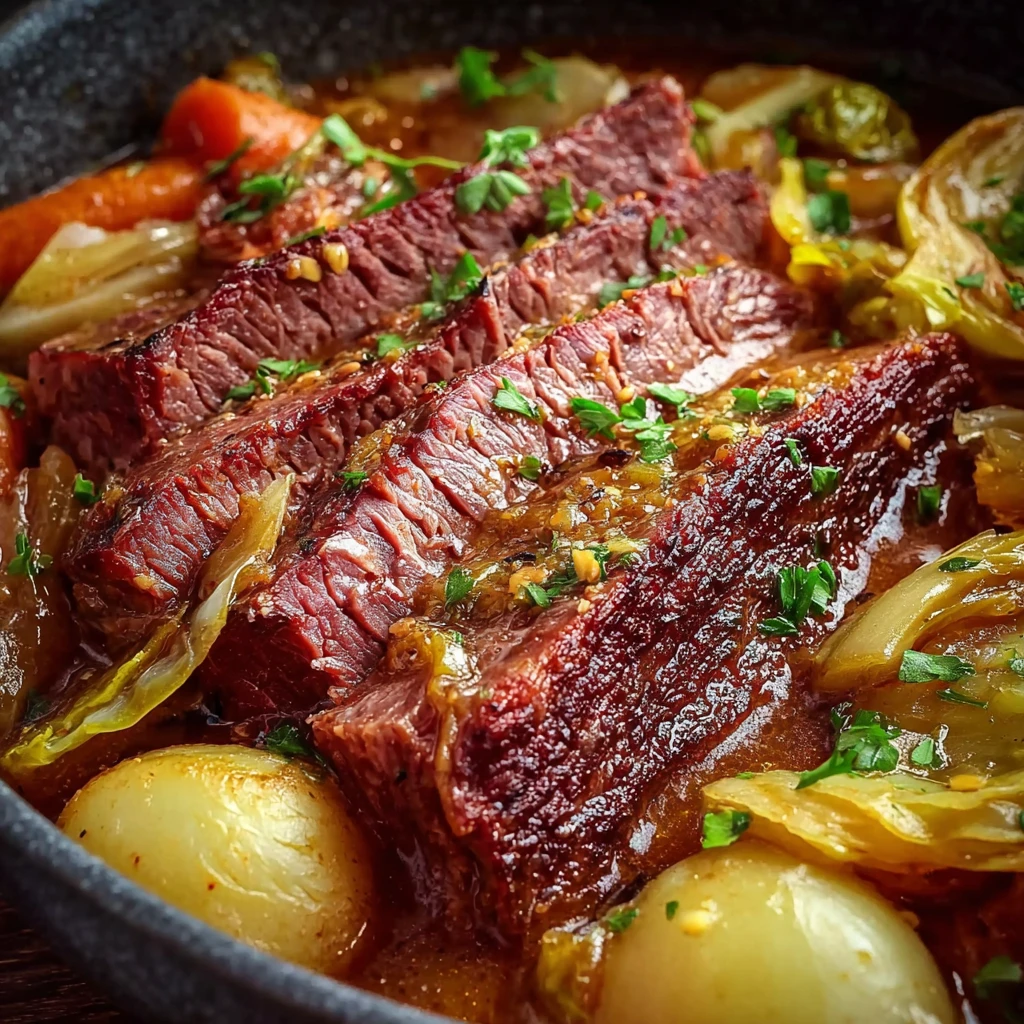 Cozy Slow Cooker Corned Beef Cabbage Guinness Recipe