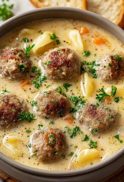 Cozy Swedish Meatball Soup