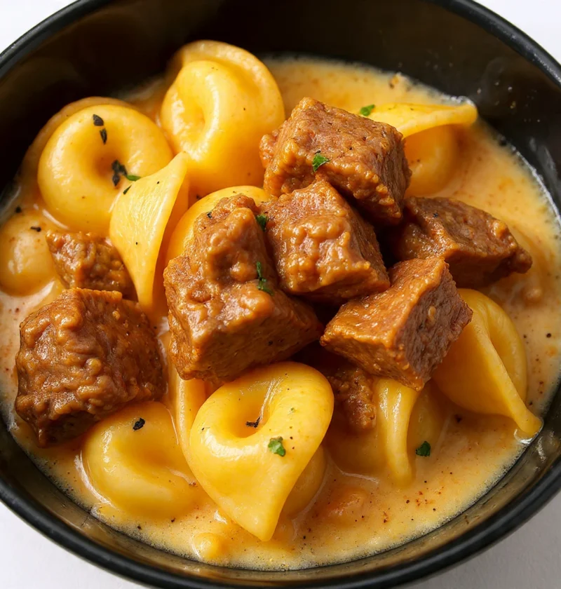 Cracked Garlic Steak Tortellini Creamhouse Sauce Bliss