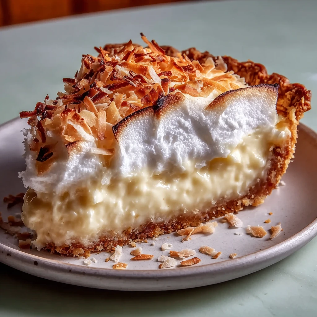 Creamy Coconut Cream Pie Recipe with Easy Toasted Meringue Topping