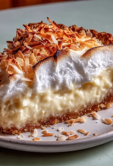Creamy Coconut Cream Pie Recipe Toasted Meringue Topping