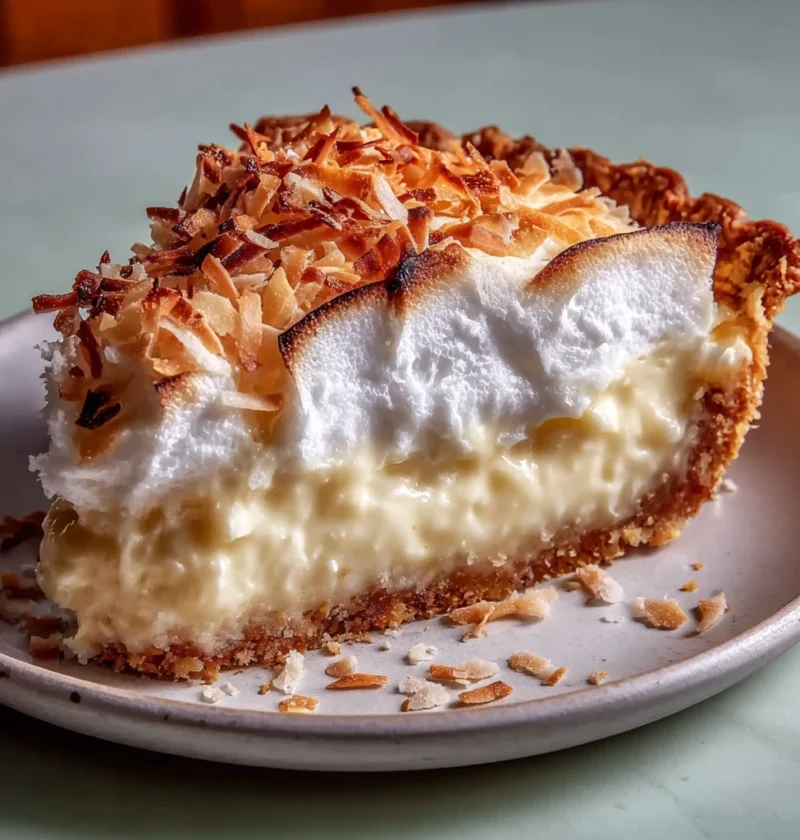 Creamy Coconut Cream Pie Recipe Toasted Meringue Topping