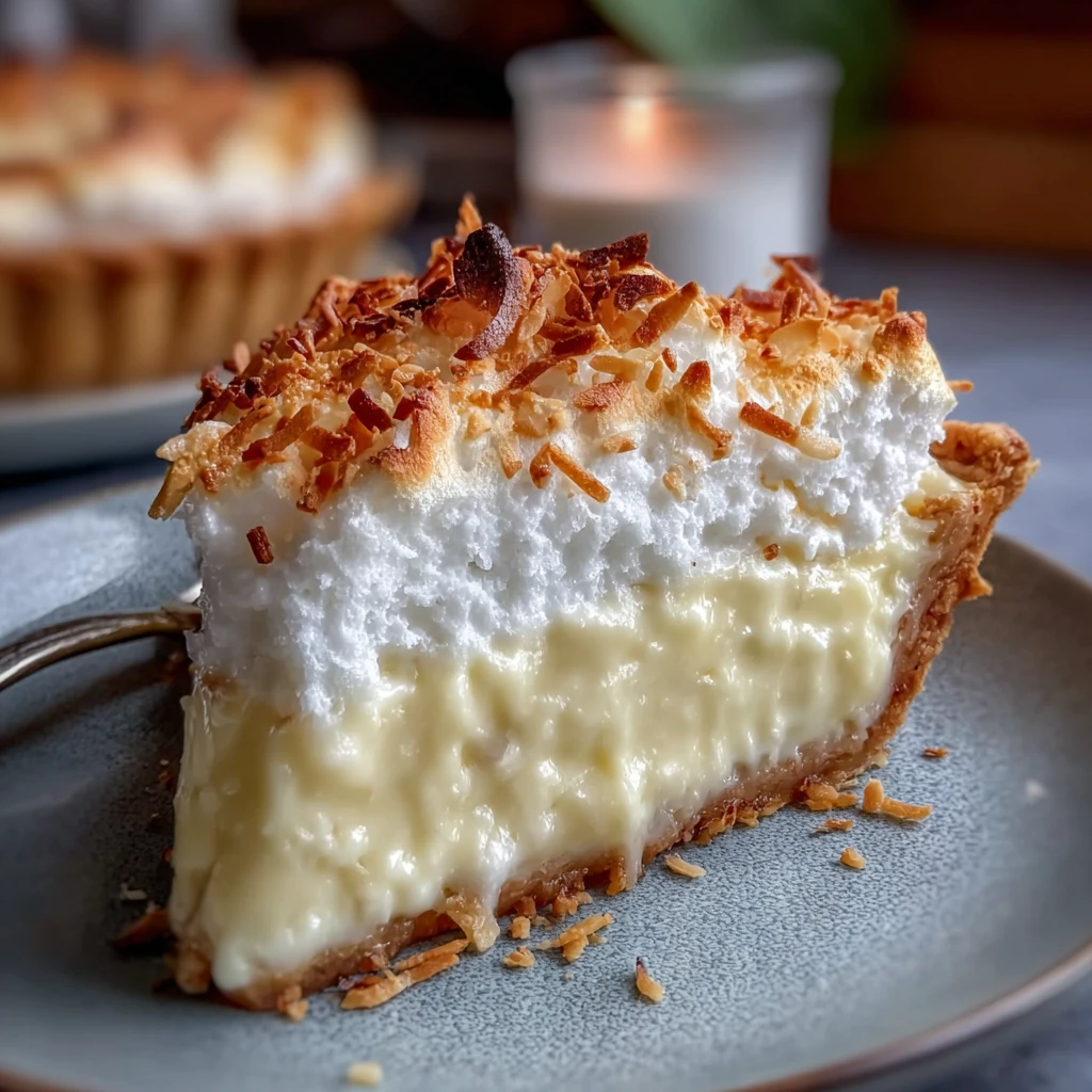 Creamy Coconut Cream Pie Recipe Toasted Meringue Topping