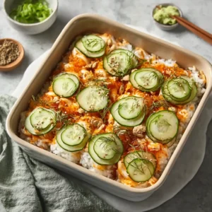 Creamy Sushi Bake Casserole Seafood