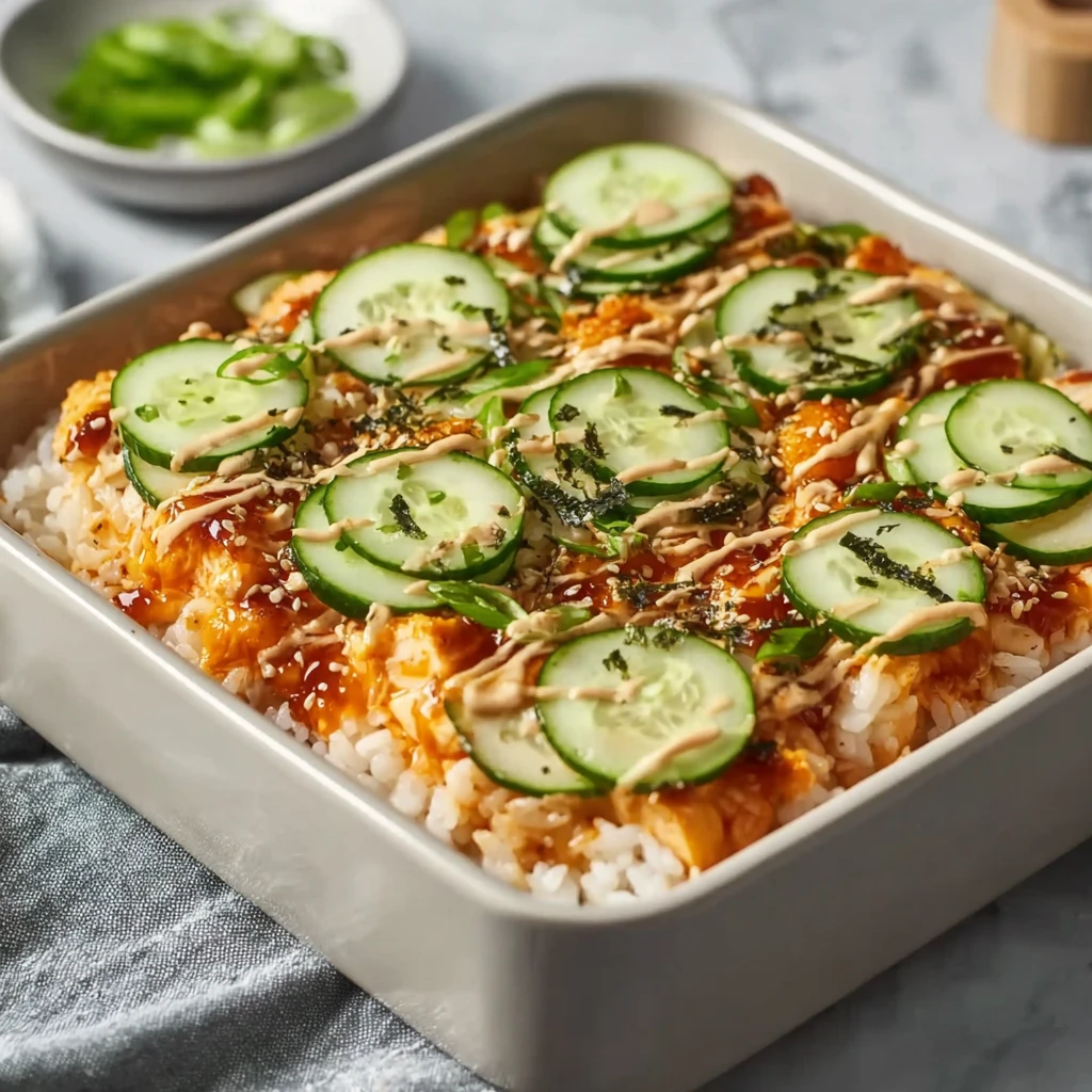 Creamy Sushi Bake Casserole Seafood