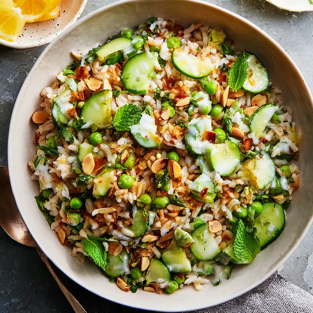 Crispy Rice Salad Lemon Tahini Dressing Fresh Flavor