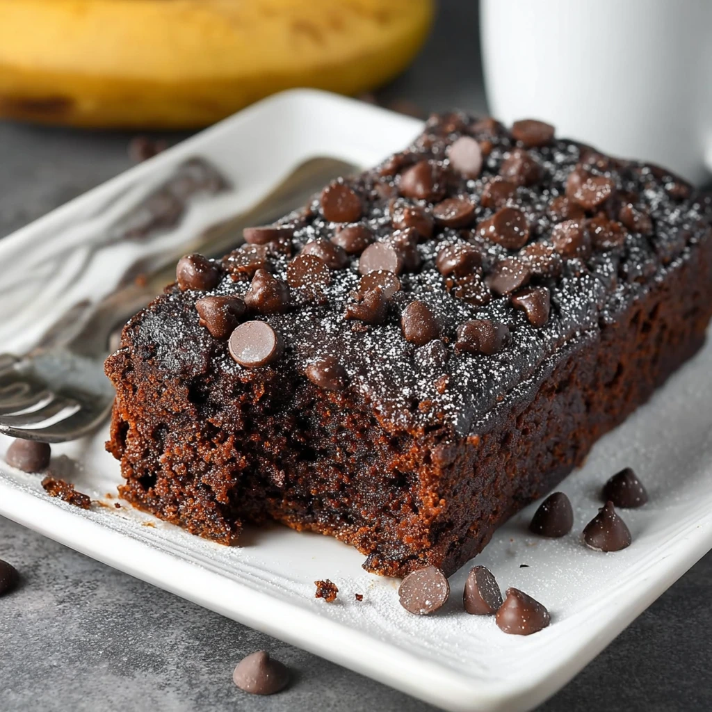 Decadent Double Chocolate Banana Cake