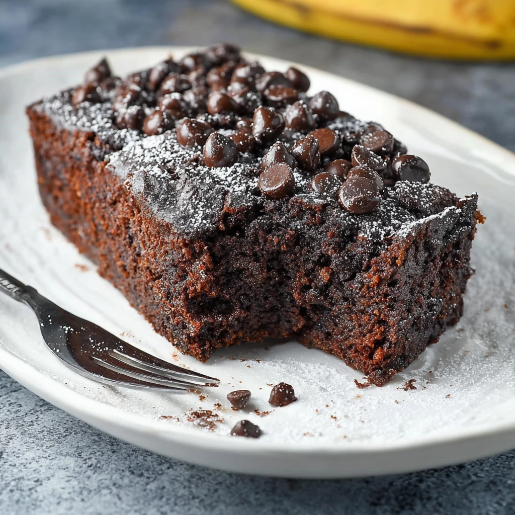 Decadent Double Chocolate Banana Cake