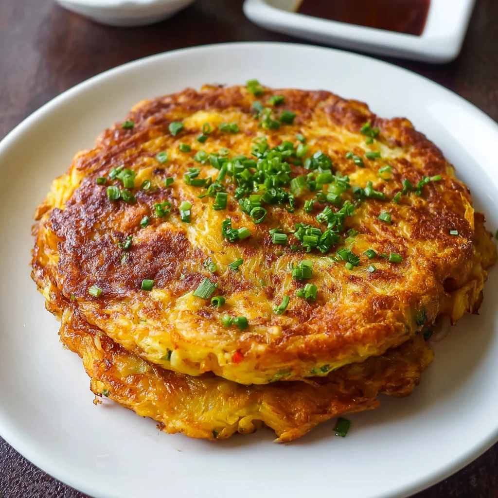 Delicious Egg Foo Young with Pork and Shrimp Surprise