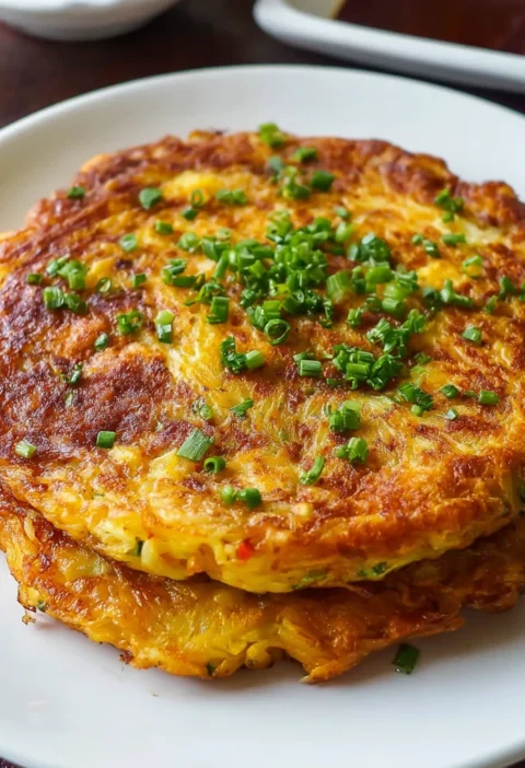 Delicious Egg Foo Young Pork Shrimp Surprise