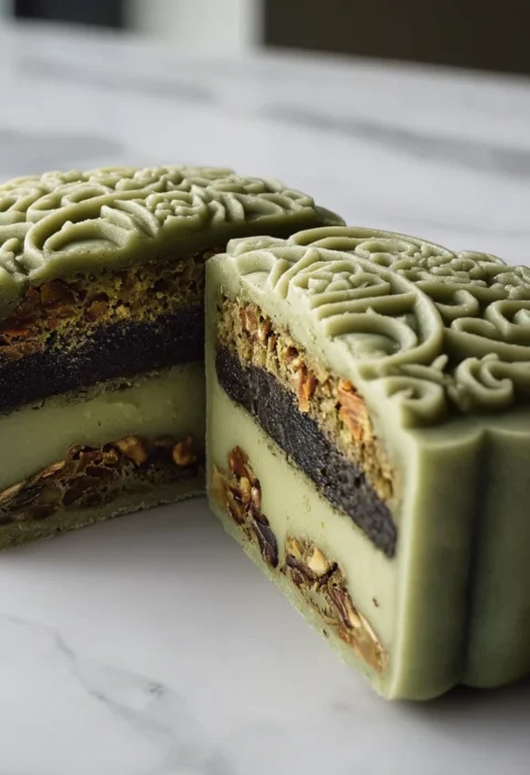 Delightful Matcha Ice Cream Mooncakes Cozy Treat