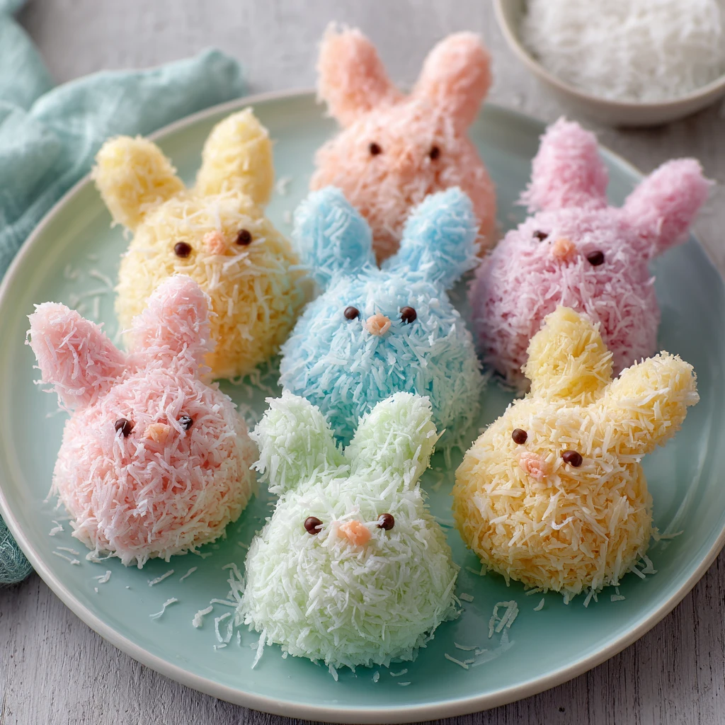 Easter Bunny Coconut Tails : No-Bake Coconut Treats Kids Love