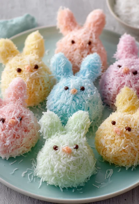 Easter Bunny Coconut Tails Nobake Treats Kids Love