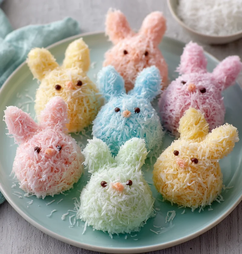 Easter Bunny Coconut Tails Nobake Treats Kids Love