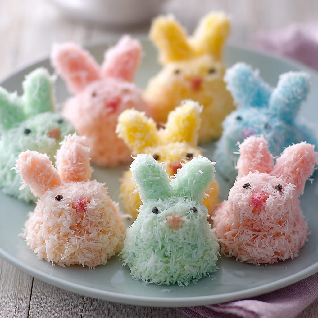 Easter Bunny Coconut Tails Nobake Treats Kids Love
