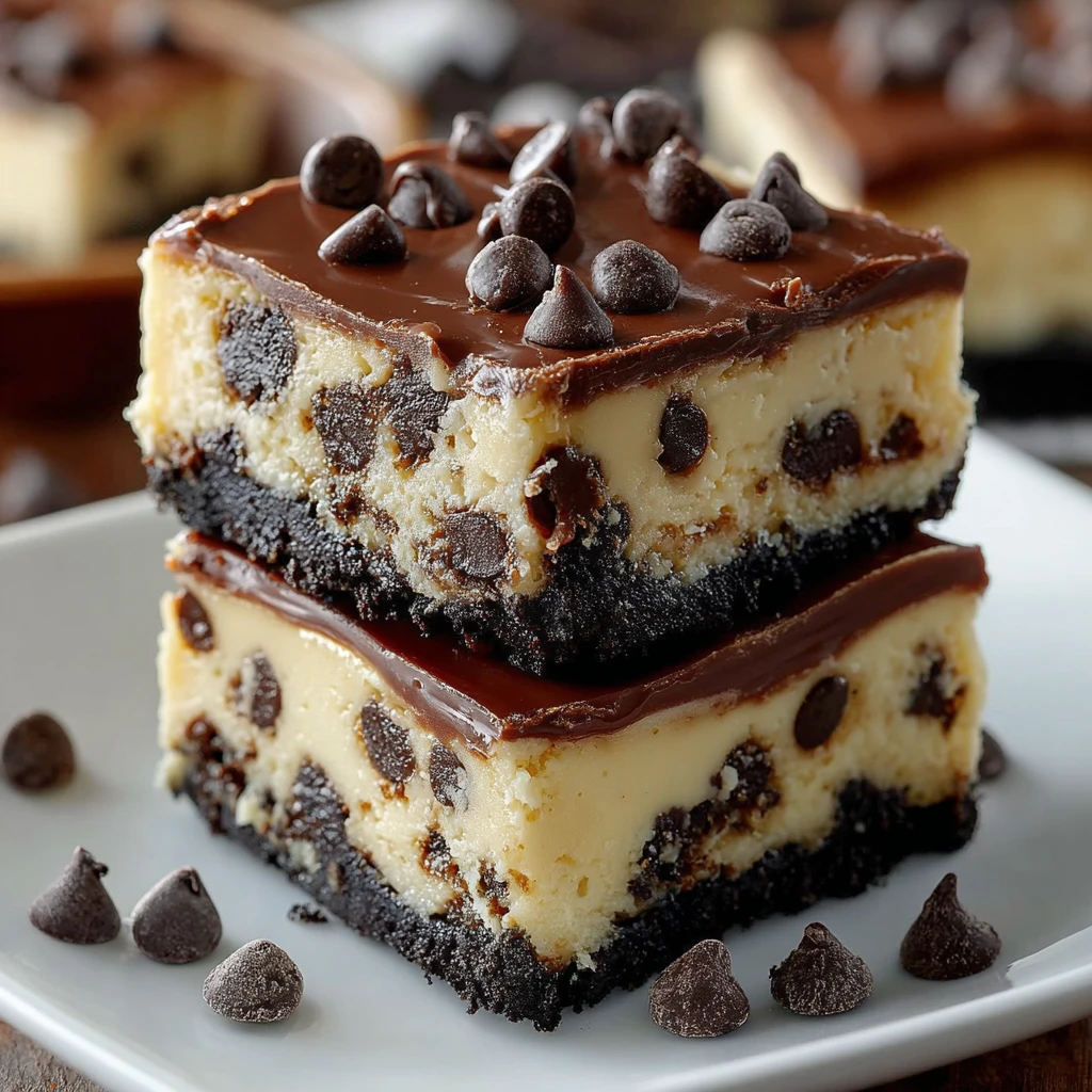 Easy Chocolate Chip Cheesecake Bars