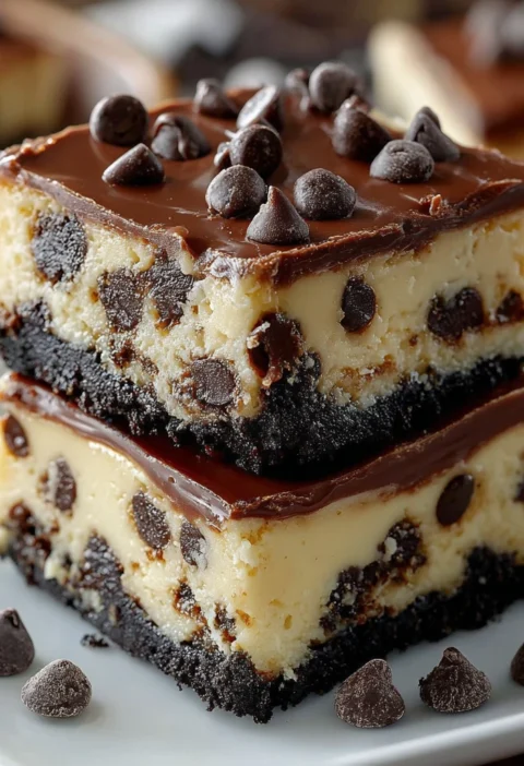 Chocolate Chip Cheesecake Bars