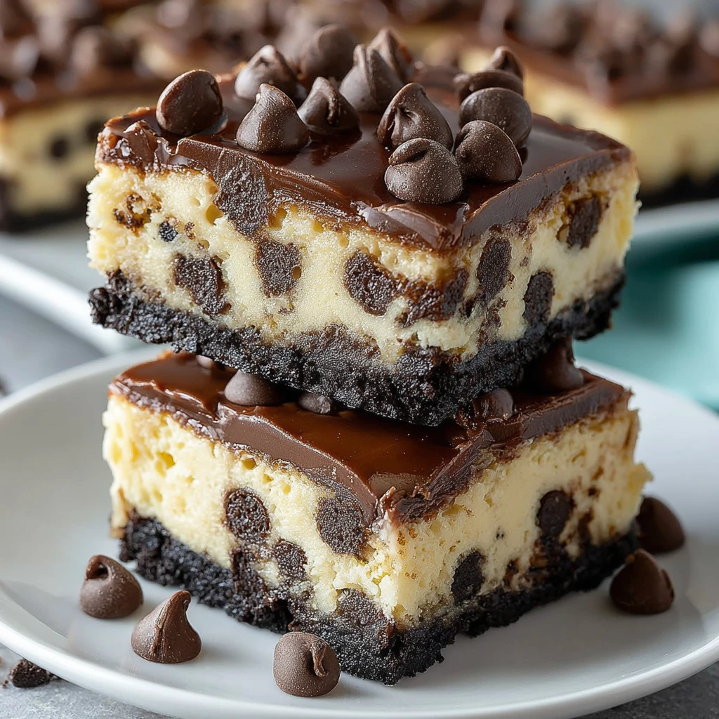 Chocolate Chip Cheesecake Bars