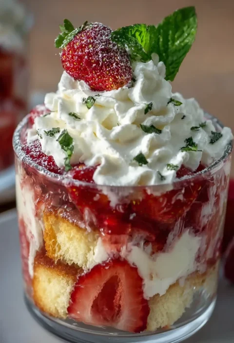 Layered Strawberry Shortcake Trifle Recipe Perfect Summer Desserts