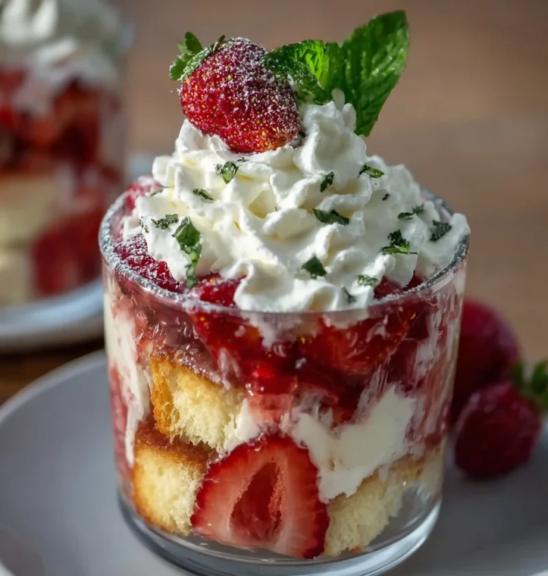 Layered Strawberry Shortcake Trifle Recipe Perfect Summer Desserts
