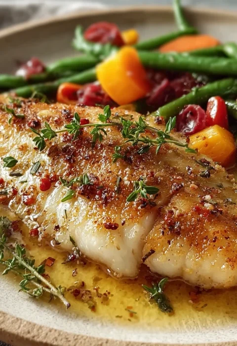 Fresh Lemon Butter Tilapia Recipe Tender Spring Veggies