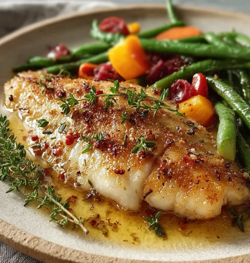 Fresh Lemon Butter Tilapia Recipe Tender Spring Veggies