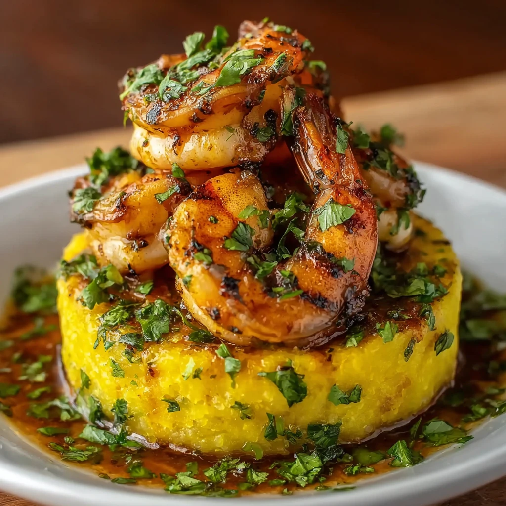 Garlic Shrimp Mofongo Puerto Rican Style