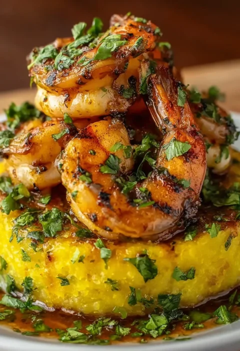 Garlic Shrimp Mofongo Puerto Rican Style