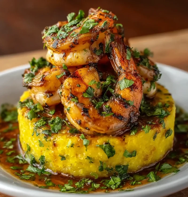 Garlic Shrimp Mofongo Puerto Rican Style