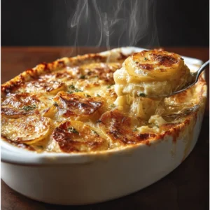 Golden Gruyère And Caramelized Onion Potato Gratin