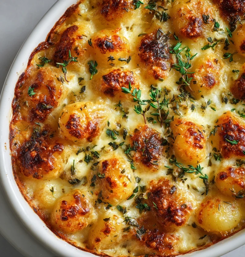 High Protein French Onion Gnocchi